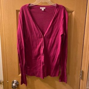 Merona Magenta/Pink Cardigan Small